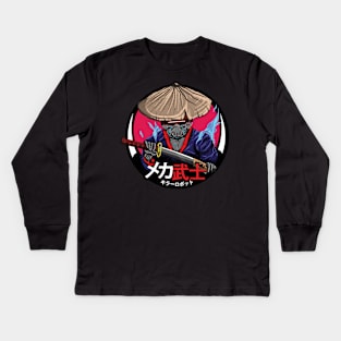 Mech Samurai Kids Long Sleeve T-Shirt